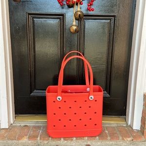 Baby Small Bogg Bag Tote in Corral. New Original tote with small clear insert.